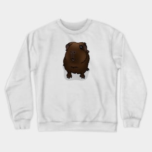 Chocolate Brown Guinea Pig Crewneck Sweatshirt